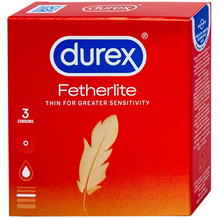 Bao cao su Durex Fetherlite Ultima – Hộp 3 cái