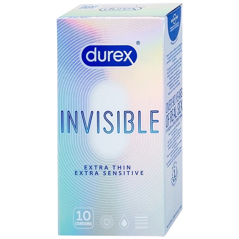 Bao cao su Durex Invisible – Hộp 12 cái