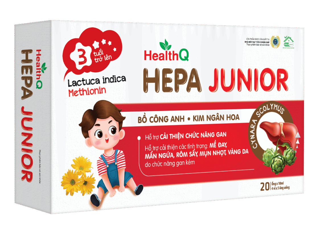Dung dịch uống HealthQ Hepa Junior – Hộp 20 ống x 10ml