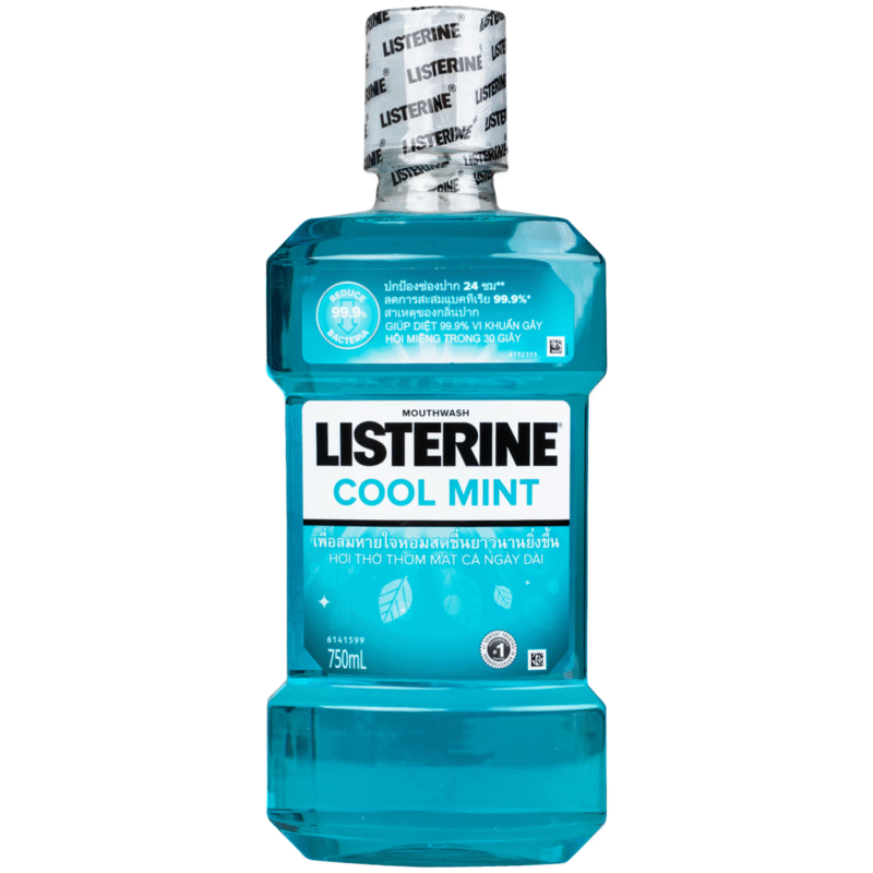 Nước Súc Miệng LISTERINE Cool Mint Hơi Thở Thơm Mát – Chai 750ml