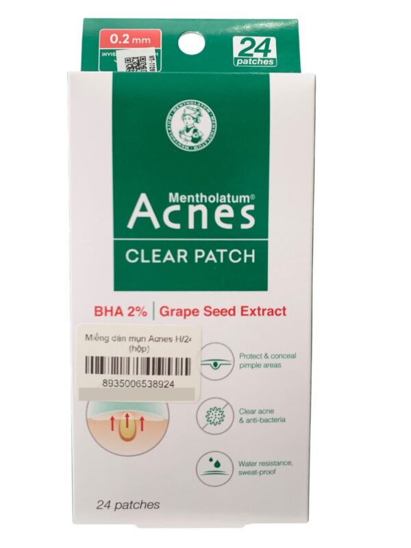 Miếng dán mụn 3 tác động ACNES CLEAR PATCH – Hộp 24 miếng