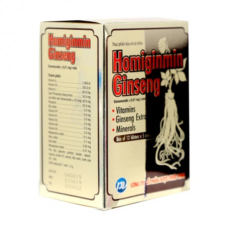Viên uống Homiginmin Ginseng – Hộp 60 viên