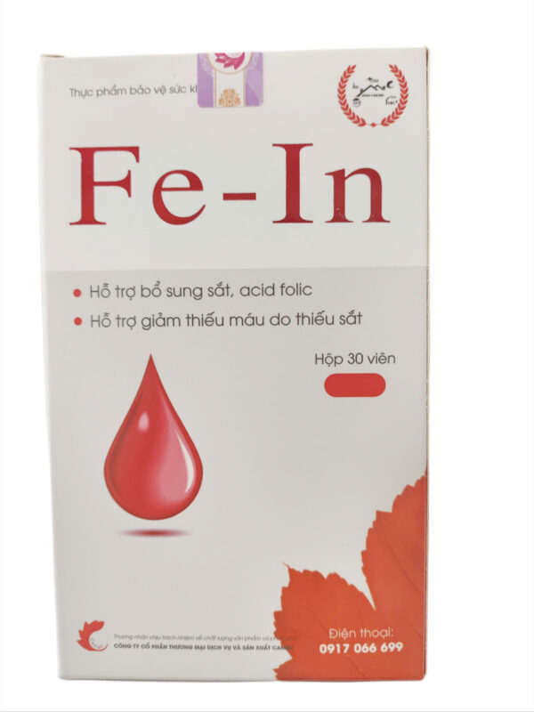 Viên uống Fe – In – Hộp 30 viên