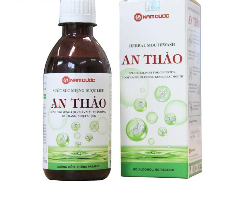 Nước súc miệng dược liệu An Thảo – Lọ 250ml