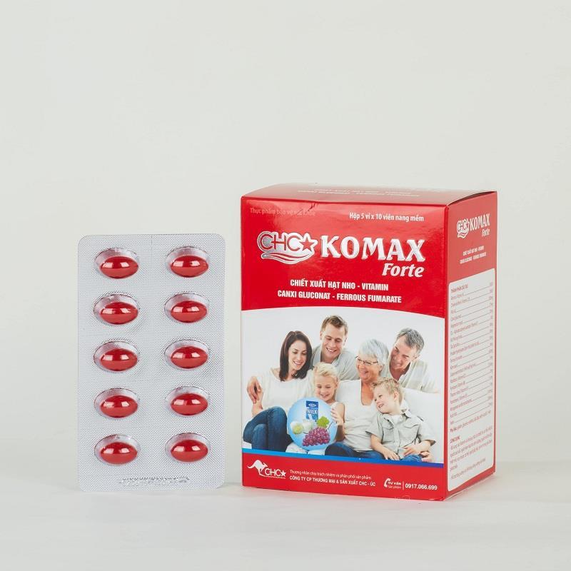 Viên uống KOMAX Forte – Hộp 50 viên
