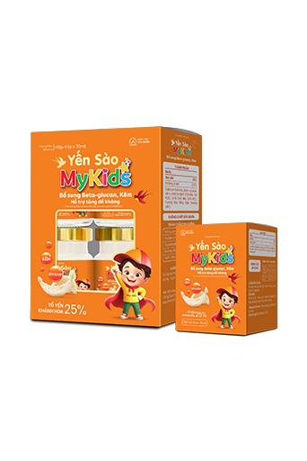 Thực phẩm bổ sung Yến sào Mykids bổ sung Beta-glucan, Kẽm – Hộp 1 lọ 70 ml