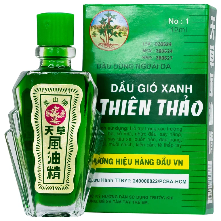 Dầu gió xanh Thiên Thảo – Lọ 12ml